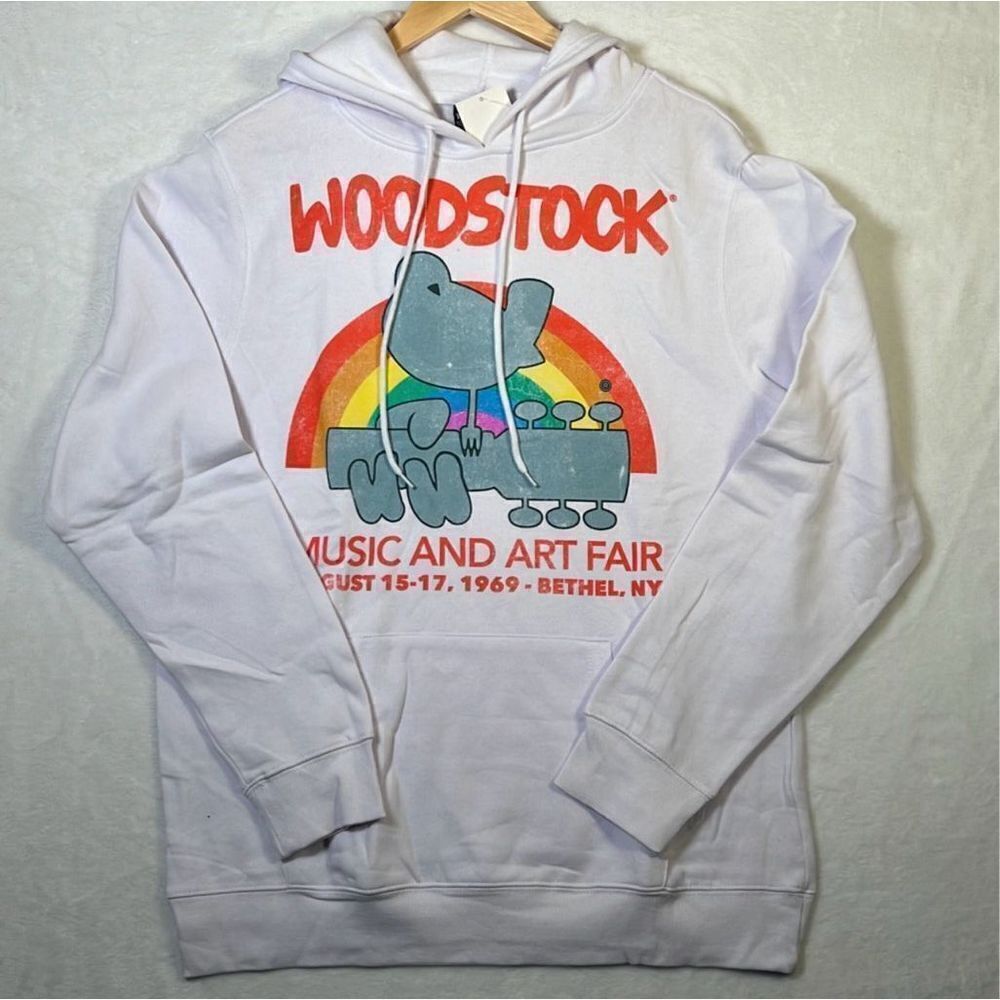 Woodstock Music And Art‎ Fair Graphic Pullover Hoodie Festival-NWT- Mens Large